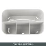 mDesign Small Office Storage Tote Caddy, 2 Pack