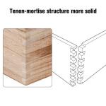 Rustic Wooden Pen and Pencil Holder with Compartments