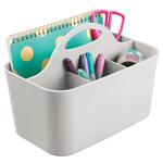 mDesign Small Office Storage Tote Caddy, 2 Pack
