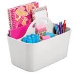 mDesign Small Office Storage Tote Caddy, 2 Pack