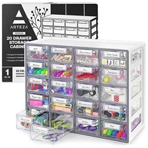 20-Drawer Clear Organizer Box for Home & Office
