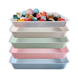 5 Pack Plastic Art Trays for Crafts & Organization