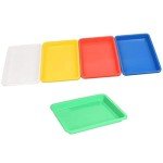 10 Pack Colorful Plastic Art Trays for Crafts