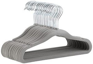 Kids Velvet Non-Slip Clothes Hangers, Pack of 30