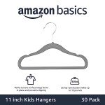 Kids Velvet Non-Slip Clothes Hangers, Pack of 30
