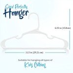 Kids Closet Hangers - 60 Pack Plastic Set