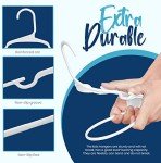 Kids Closet Hangers - 60 Pack Plastic Set