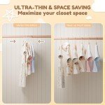 VILICK 50-Pack Non-Slip Toddler Clothes Hangers