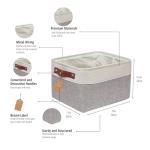 DECOMOMO Large Fabric Storage Bins - 3 Pack