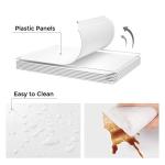 SONGMICS Kids' Shoe Rack with Doors, 6-Slot Stackable Storage Organizer, Plastic Wardrobe, Toys, Books, Clothes, 12.2 x 16.9 x 41.3 Inches, Cloud White ULPC904W01