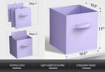 Sorbus Foldable Storage Cube Basket Bin - Great for Nursery, Playroom, Closet, Home Organization ( Pastel Multi-Color, 6 Pack)