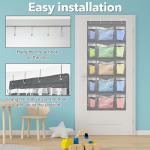 VERONLY Weekly Hanging Closet Organizer for Kids,Day of Week Kids Clothes Organizer,School Clothing Storage Monday to Friday Hanging Closet Organizer Shelves for Bedroom,Bathroom,Dorm (Grey)