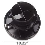 Officemate Deluxe Rotary Organizer, 16 Compartments, Recycled, Black (26255)