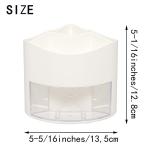 Zyners Rotating Pen Pencil Holder 360-Degree with Drawer, 5 Compartments Desk Stationary Cosmetic Makeup Brushes Holder for Dressing Table, Home, Office, Desktop(White)