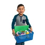 Really Good Stuff Plastic Storage Baskets with Handles, 13” x 10”, Rainbow Colors 6 pk, Bins for Books & Supplies, Organize Classroom & Home, Paper Trays, Teacher Bins, Essentials & Must Haves