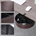 Euyona Makeup Organizer & Skincare Organizers, 360° Rotating Makeup Organizer with 6 Adjustable Compartments, Sturdy Clamp Desk Organizer for Desk Storage, Makeup Storage Kitchen Organization