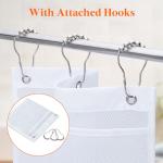 Lifewit Mesh Shower Caddy, 7 Pockets Hanging Shower Organizer with Quick Drying Mesh, Portable Space Saving Bathroom Organizer to Hold Soap, Shampoo and Cruise Ship Essentials, White, 2 Pack