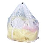 Small Commercial Mesh Laundry Bag with Handle and Drawstring for Dormitory, Travelling, College,Apartment, Camping, RV, Machine Washable, Hanging Mesh Bag,20×17inc