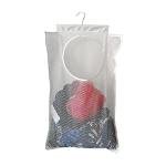 Fajyaz Hanging Mesh Laundry Hamper (30in*20in*2in) Large Dirty Clothes Bag, Can Be Used Behind The Door & Closet & Caravan& Bathroom (White)