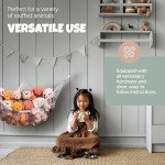 Handy Laundry Stuffed Animal Hammock Net (2-Pack) - Corner Hanging Mesh Toy Organizer for Kids Room, Flexible Storage for Plushies, Teddy Bears, Squishmallows & More - Durable & Easy to Install