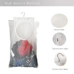 Fajyaz Hanging Mesh Laundry Hamper (30in*20in*2in) Large Dirty Clothes Bag, Can Be Used Behind The Door & Closet & Caravan& Bathroom (White)