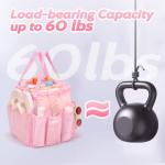 famichan Mesh Shower Caddy Portable with Drawstring, Dorm Room Essentials for College Students Girls, Large Shower Bag for Camping,Swimming,Gym,Travel,Bathroom - Pink