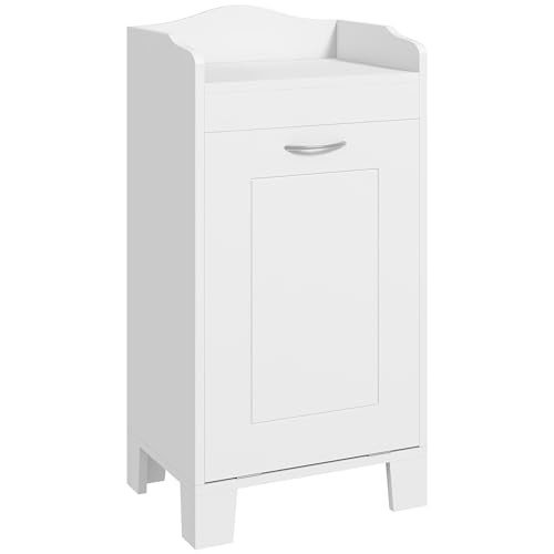 Tilt-out laundry bins