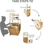 Baveke Laundry Hamper with 2-Tier Shelves & Tilt Out Basket, Laundry Baskets Organizer Hampers Bathroom Storage Shelf for Laundry Room, Bathroom, Nursery, Bedroom, Guest Room, Closet (2 Tier - Large)