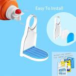 Yuanwovv 2 Packs Laundry Detergent Cup Holder， Switch Easily No More runny or Messy Laundry Detergent、Laundry Cup Holder with Blue Cushion (Upgraded Drip Tray)，No More Leaks.