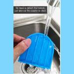 Yuanwovv 2 Packs Laundry Detergent Cup Holder， Switch Easily No More runny or Messy Laundry Detergent、Laundry Cup Holder with Blue Cushion (Upgraded Drip Tray)，No More Leaks.