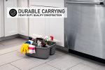 Mighty Tuff Rough and Rugged All-Purpose Cleaning Caddy, Grey/Black 2 Count (CD0170)
