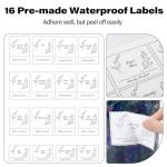 Zingbee 4 Pack Laundry Detergent Containers & Dryer Sheet Holder with Black Lids, Scoops & Labels - Plastic Laundry Organizer and Storage Jars for Pods, Detergent, Scent Booster