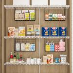 3-Pack Hanging Laundry Room Organizaton：Foldable Laundry Basket Wire Basket with 360°Rotating Hooks Space Saving Over Washer and Dryer Shelves - Laundry Organization and Storage, Black Patent