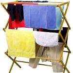 Home-it Wooden Clothes Drying Rack for Laundry - Collapsible Folding Bamboo Laundry Drying Rack for Drying Clothes - Heavy Duty Pre Assembled