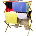 Home-it Wooden Clothes Drying Rack for Laundry - Collapsible Folding Bamboo Laundry Drying Rack for Drying Clothes - Heavy Duty Pre Assembled