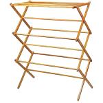 Home-it Wooden Clothes Drying Rack for Laundry - Collapsible Folding Bamboo Laundry Drying Rack for Drying Clothes - Heavy Duty Pre Assembled