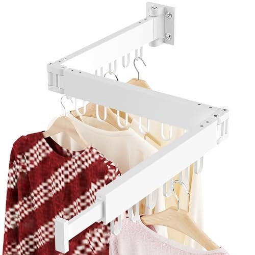 JAUREE wall mounted tri-fold drying rack