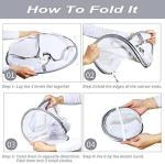 Looca 3-Tier Folded Mesh Clothes Hanging Dryer Sweater Drying Rack 30.3" L * 24.5" W*30.7" H