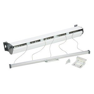 Honey Can Do,Alloy Steel 5-Line Retractable Outdoor Clothesline DRY-03113 White, 37.01" x 7.48" x 5.98"