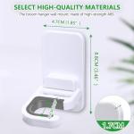 Tinkeep 3pack Broom and Mop Holder Wall Mount No Drill Mop and Broom Gripper Mop Handle Hanger Household Cleaning Organizer, Holds up to 6 lb