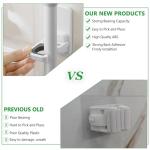 Tinkeep 3pack Broom and Mop Holder Wall Mount No Drill Mop and Broom Gripper Mop Handle Hanger Household Cleaning Organizer, Holds up to 6 lb