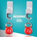 Tinkeep 3pack Broom and Mop Holder Wall Mount No Drill Mop and Broom Gripper Mop Handle Hanger Household Cleaning Organizer, Holds up to 6 lb