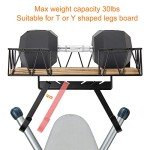 TJ.MOREE Ironing Board Holder Wall Mount - Laundry Room Iron and Ironing Board Hanger Laundry Room Decor Organization and Storage (T&V Shaped)