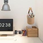 YOUEON Set of 2 Jute Hanging Basket 7.8" x 6.7", Wall Hanging Planter Baskets, Jute Woven Hanging Storage Baskets, Small Woven Baskets for Sunglasses Wallet Keys Flower Plants Towels Toys