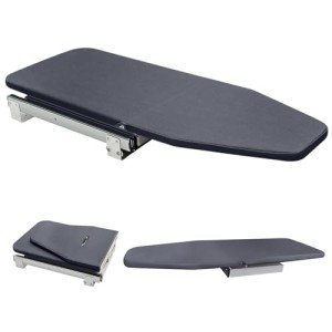 Vrietina Retractable Foldable Ironing Board, 180° Swivel Pull Out Ironing Board Closet Sliding Out Space Saving with Removable Heat Resistant Ironing Board Cover, Board Size: 32.3"×13"