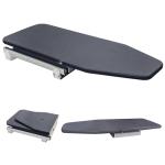 Vrietina Retractable Foldable Ironing Board, 180° Swivel Pull Out Ironing Board Closet Sliding Out Space Saving with Removable Heat Resistant Ironing Board Cover, Board Size: 32.3"×13"