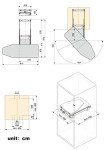 Hiding Ironing Board Foldable Ironing Station in Cabinet for Apartment & Small Room | Sturdy Folding Board, Easy-Release Lever(Gray)