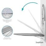 Ivation Wall-Mounted Ironing Board | Foldable 36.2” x 12.2” Ironing Station for Home, Apartment & Small Spaces | Sturdy Folding Board, Easy-Release Lever, Removable Cotton Cover & Mounting Hardware