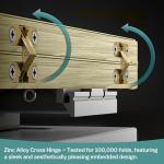 Vrietina Retractable Foldable Ironing Board, 180° Swivel Pull Out Ironing Board Closet Sliding Out Space Saving with Removable Heat Resistant Ironing Board Cover, Board Size: 32.3"×13"