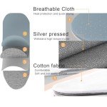 GLSCASA Slim Wall Mounted Ironing Board Cabinet, Foldable Ironing Board, Mirrored Door, White